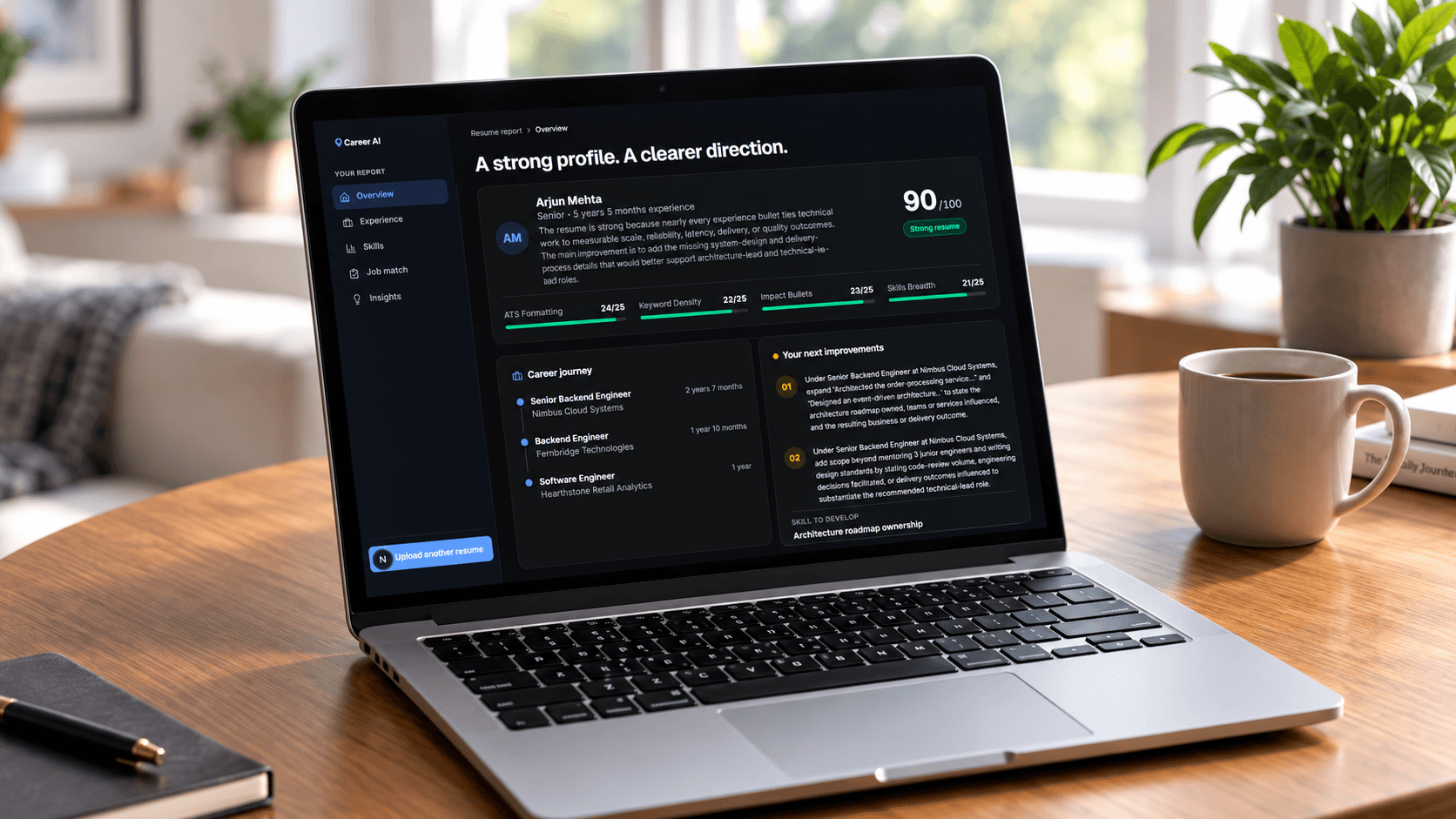 Career AI dashboard preview